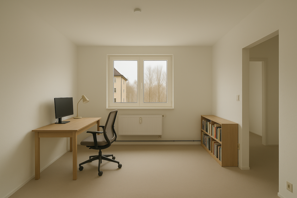 Eingerichtetes büro/zimmer im Saarland — Trockenbauarbeiten durch Thomas Jung