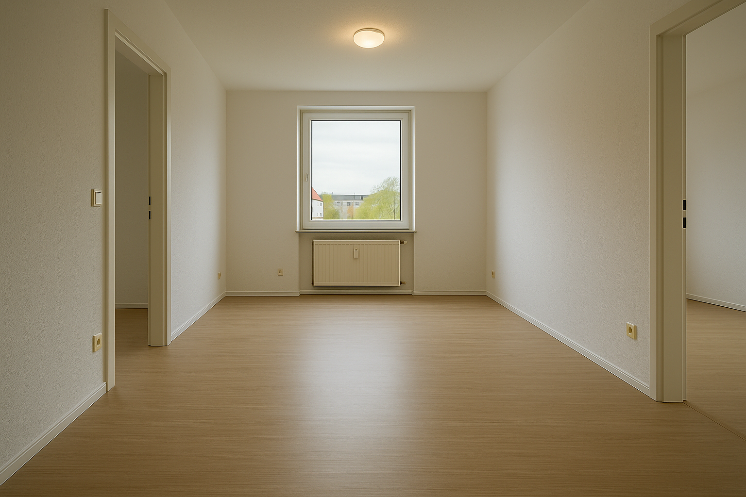 Frisch renoviertes flur/diele im Saarland — Bodenbeläge reparatur durch Thomas Jung abgeschlossen