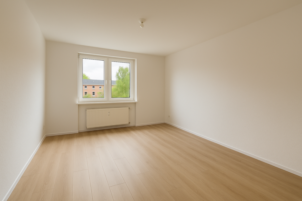 Wohnzimmer im Saarland nach der Renovierung — Laminat verlegen durch Thomas Jung