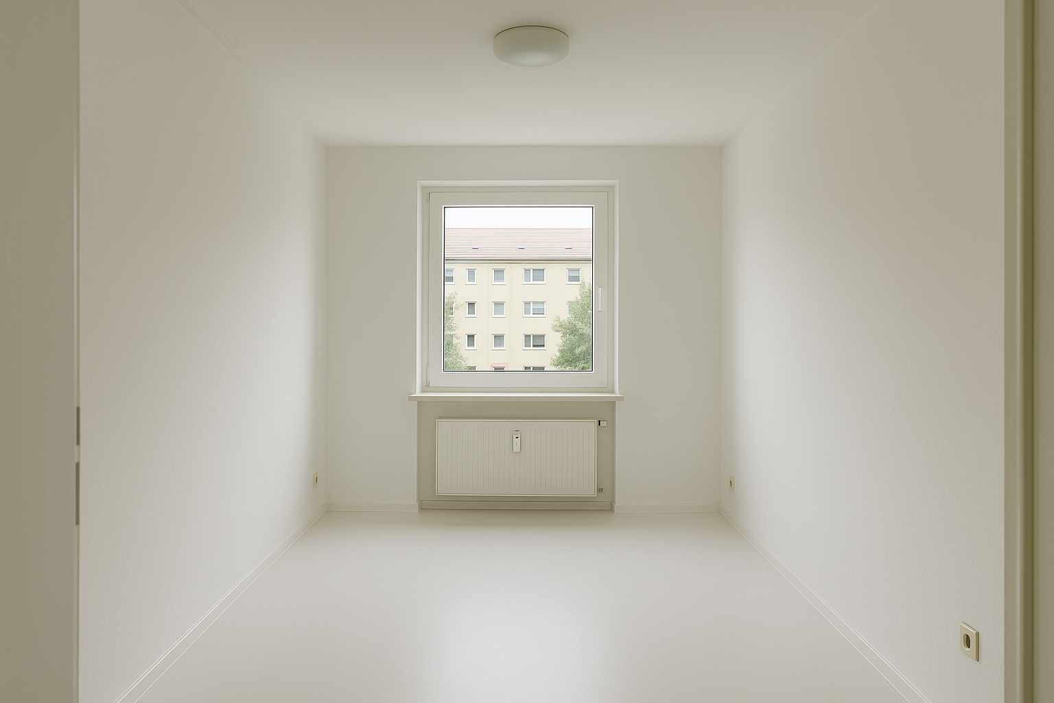 Frisch renoviertes wohnzimmer im Saarland — Malerarbeiten durch Thomas Jung abgeschlossen